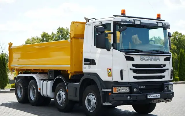 SCANIA G 400 / 8x4 / WYWROTKA 2 STRONNA  / HYDROBURTA /  BORDMATIC / MANUAL 