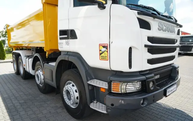 SCANIA G 400 / 8x4 / WYWROTKA 2 STRONNA  / HYDROBURTA /  BORDMATIC / MANUAL 