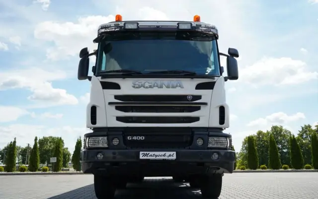 SCANIA G 400 / 8x4 / WYWROTKA 2 STRONNA  / HYDROBURTA /  BORDMATIC / MANUAL 