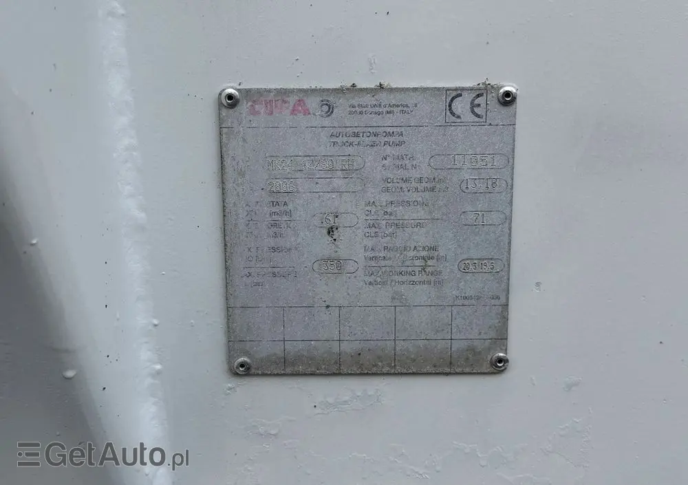 MERCEDES-BENZ ACTROS 3241 8X4 CIFA24 7m3 