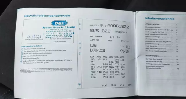 AUDI A4 Avant 1.8 TFSI S line Sportpaket (plus)