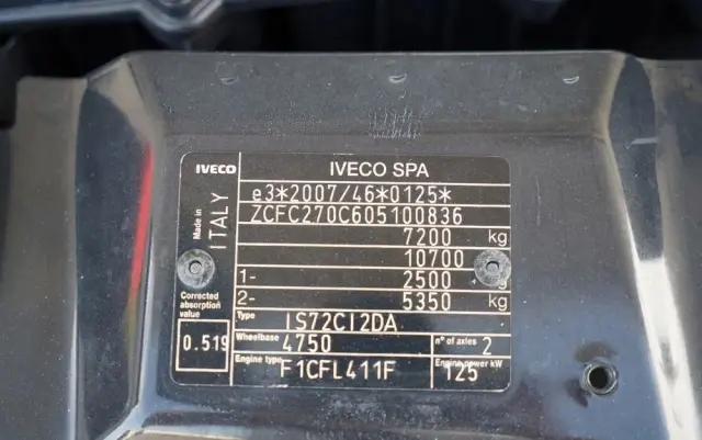 IVECO KAPENA / EURO6 / MANUAL / KLIMATYZACJA / SPROWADZONY / 116500 KM / 