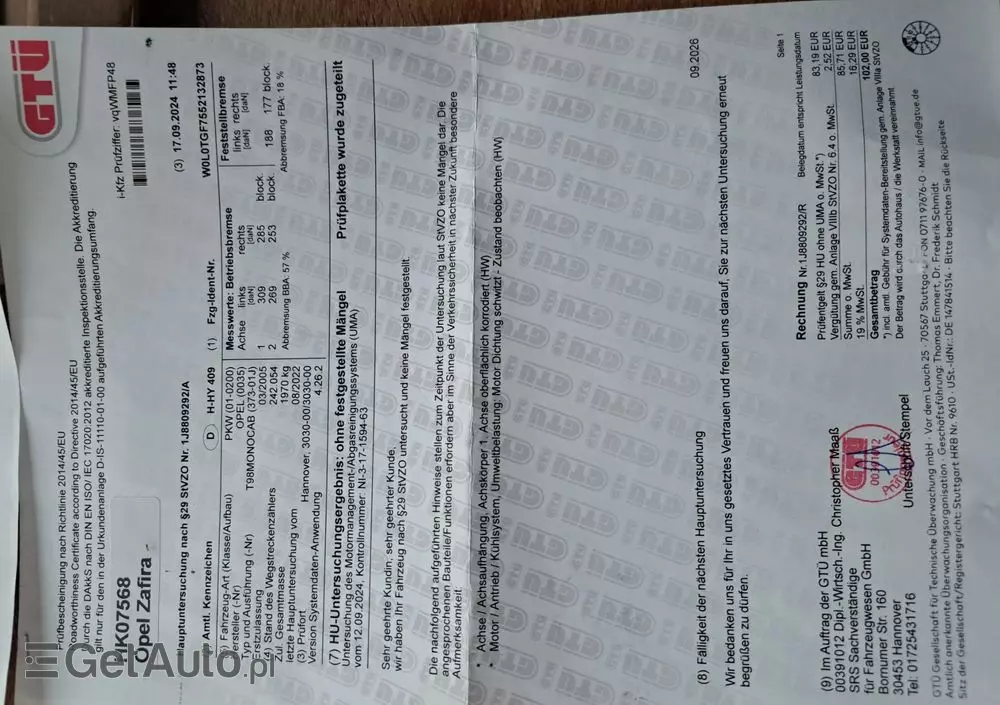 OPEL Zafira 1.6 Njoy mit Style-Paket