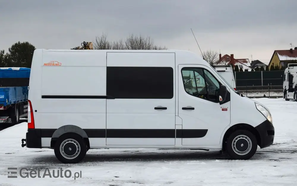 RENAULT MASTER / 2.3 - 150 KM / BRYGADÓWKA / DOKA / 7 OSOBOWY / DOSTAWCZE / BLASZAK / KLIMA / TEMPOMAT / HAK / SPROWADZONY 