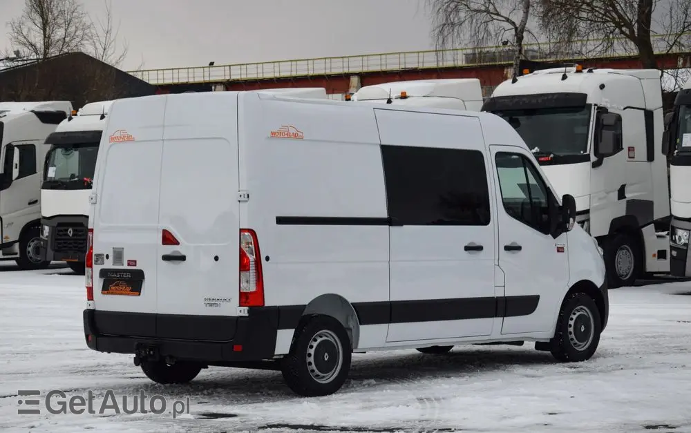 RENAULT MASTER / 2.3 - 150 KM / BRYGADÓWKA / DOKA / 7 OSOBOWY / DOSTAWCZE / BLASZAK / KLIMA / TEMPOMAT / HAK / SPROWADZONY 