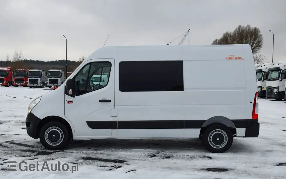 RENAULT MASTER / 2.3 - 150 KM / BRYGADÓWKA / DOKA / 7 OSOBOWY / DOSTAWCZE / BLASZAK / KLIMA / TEMPOMAT / HAK / SPROWADZONY 