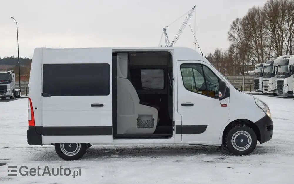 RENAULT MASTER / 2.3 - 150 KM / BRYGADÓWKA / DOKA / 7 OSOBOWY / DOSTAWCZE / BLASZAK / KLIMA / TEMPOMAT / HAK / SPROWADZONY 