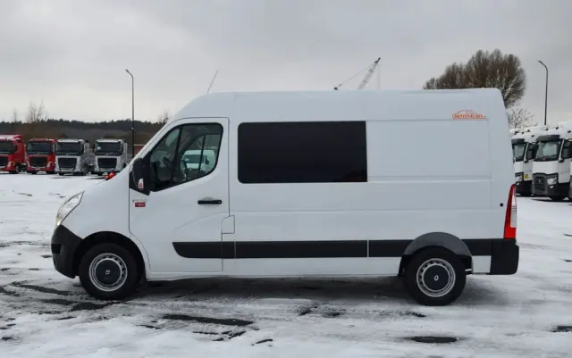 RENAULT MASTER / 2.3 - 150 KM / BRYGADÓWKA / DOKA / 7 OSOBOWY / DOSTAWCZE / BLASZAK / KLIMA / TEMPOMAT / HAK / SPROWADZONY 