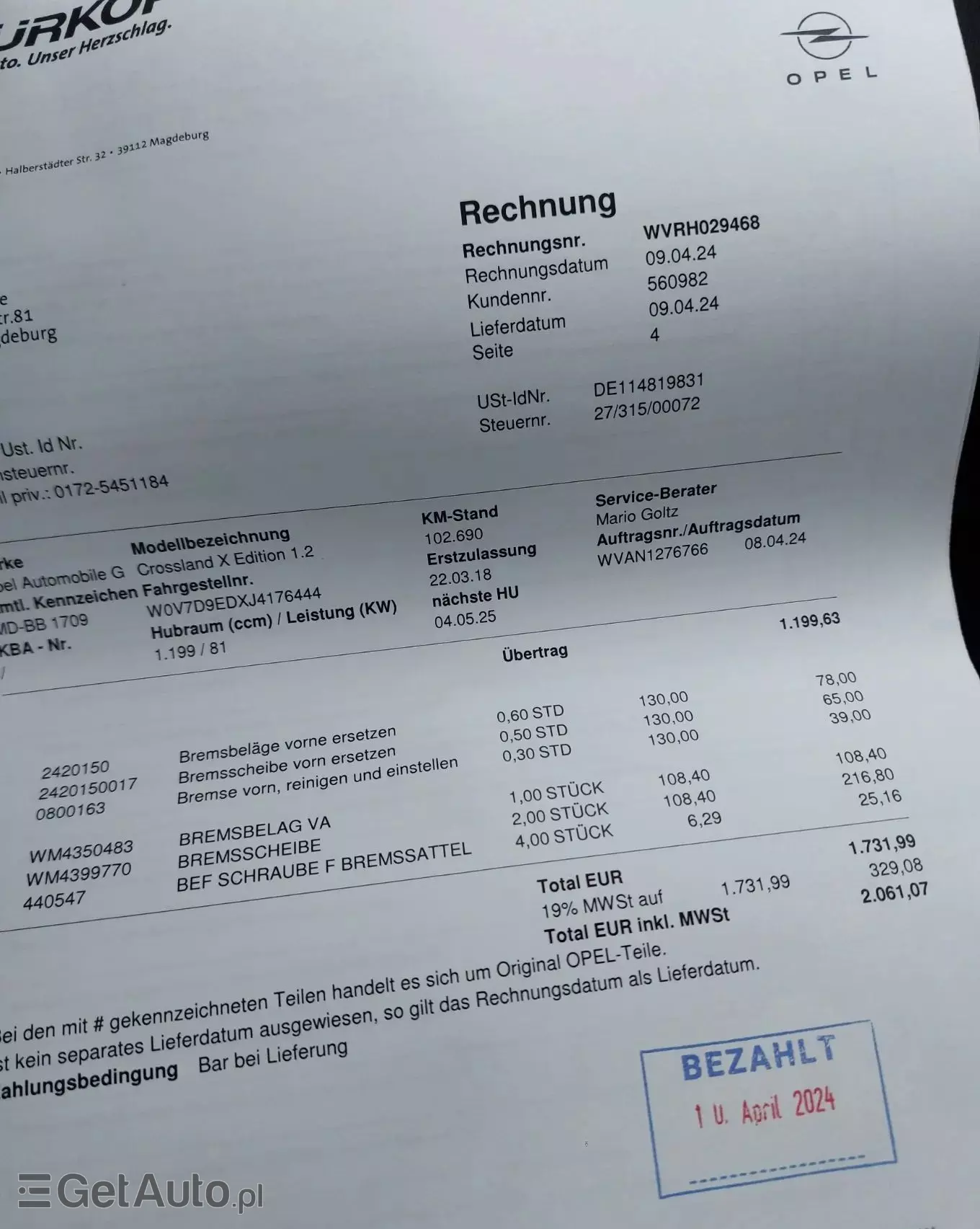 OPEL Crossland X 1.2 ECOTEC Start/Stop Edition