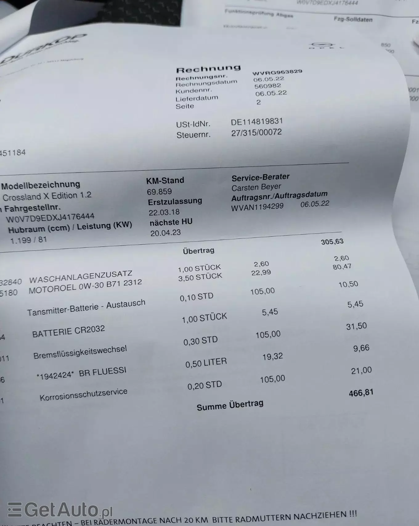 OPEL Crossland X 1.2 ECOTEC Start/Stop Edition