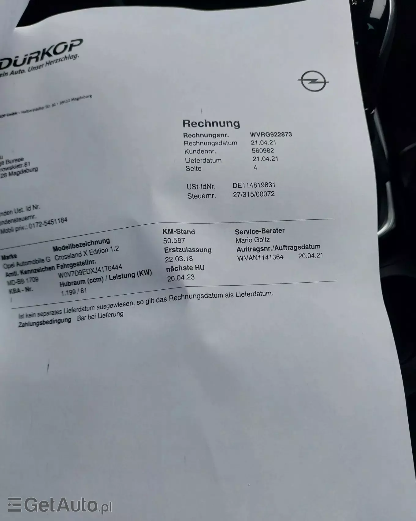 OPEL Crossland X 1.2 ECOTEC Start/Stop Edition