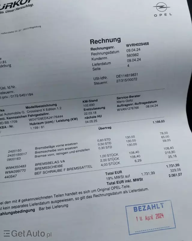 OPEL Crossland X 1.2 ECOTEC Start/Stop Edition