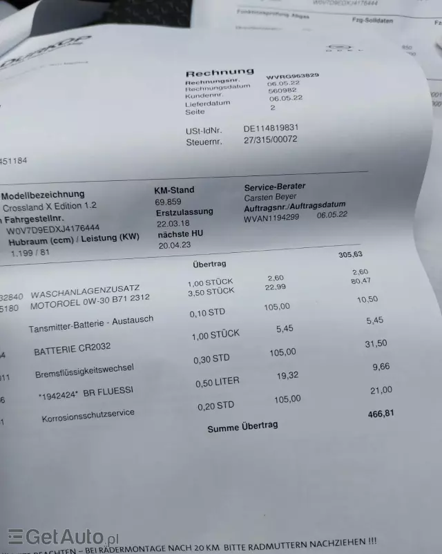 OPEL Crossland X 1.2 ECOTEC Start/Stop Edition