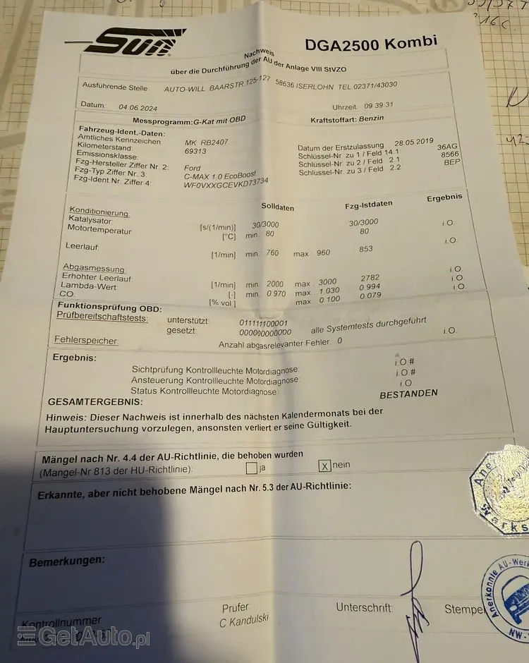 FORD C-MAX 1.0 EcoBoost Titanium ASS