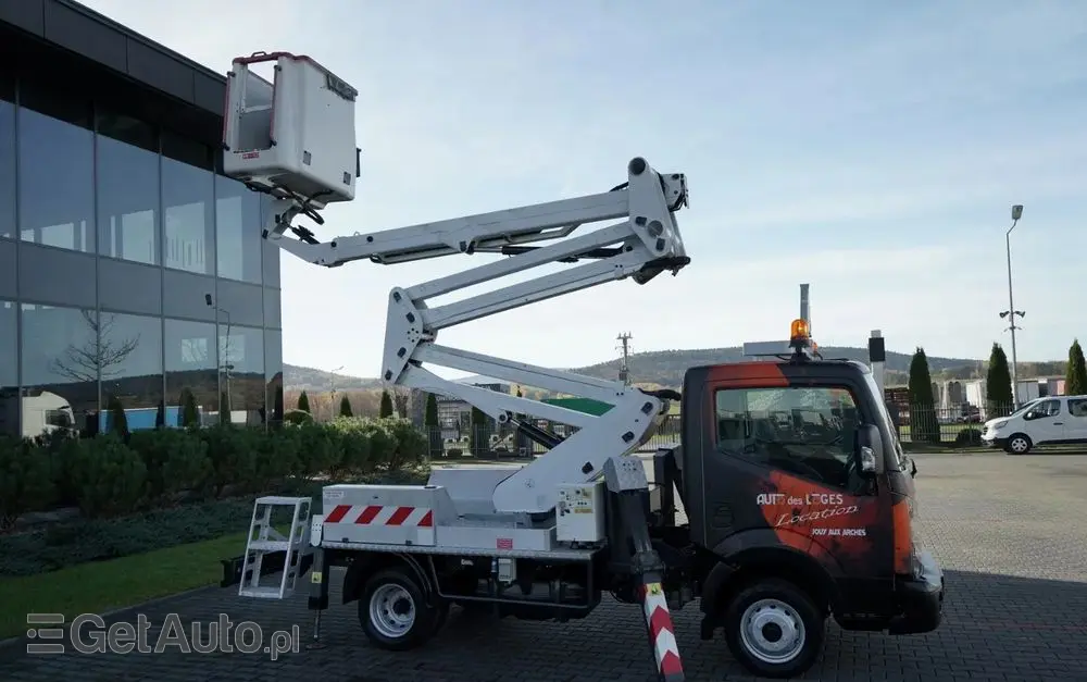NISSAN CABSTAR / ZWYŻKA 16,3 METRÓW / FRANCE ELEVATEUR /  BLIŹNIAK / UDŹWIG - 200 kg / 4 PODPORY / 
