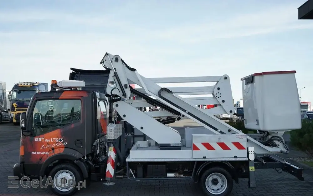 NISSAN CABSTAR / ZWYŻKA 16,3 METRÓW / FRANCE ELEVATEUR /  BLIŹNIAK / UDŹWIG - 200 kg / 4 PODPORY / 
