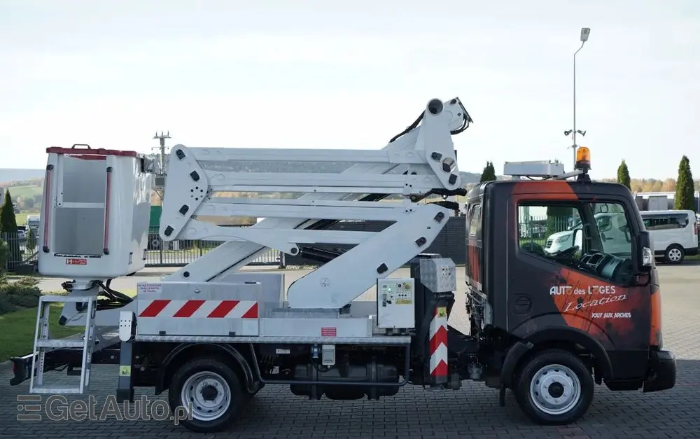NISSAN CABSTAR / ZWYŻKA 16,3 METRÓW / FRANCE ELEVATEUR /  BLIŹNIAK / UDŹWIG - 200 kg / 4 PODPORY / 