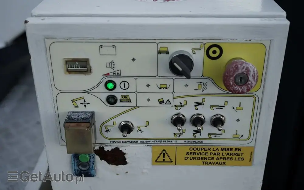 NISSAN CABSTAR / ZWYŻKA 16,3 METRÓW / FRANCE ELEVATEUR /  BLIŹNIAK / UDŹWIG - 200 kg / 4 PODPORY / 