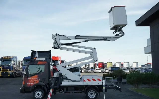 NISSAN CABSTAR / ZWYŻKA 16,3 METRÓW / FRANCE ELEVATEUR /  BLIŹNIAK / UDŹWIG - 200 kg / 4 PODPORY / 