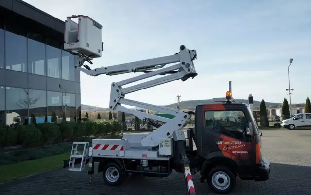 NISSAN CABSTAR / ZWYŻKA 16,3 METRÓW / FRANCE ELEVATEUR /  BLIŹNIAK / UDŹWIG - 200 kg / 4 PODPORY / 