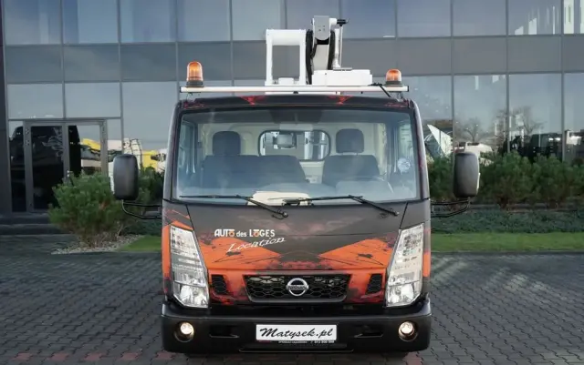 NISSAN CABSTAR / ZWYŻKA 16,3 METRÓW / FRANCE ELEVATEUR /  BLIŹNIAK / UDŹWIG - 200 kg / 4 PODPORY / 