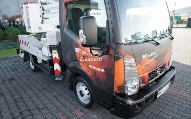NISSAN CABSTAR / ZWYŻKA 16,3 METRÓW / FRANCE ELEVATEUR /  BLIŹNIAK / UDŹWIG - 200 kg / 4 PODPORY / 