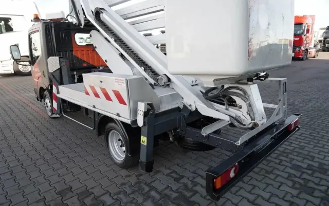 NISSAN CABSTAR / ZWYŻKA 16,3 METRÓW / FRANCE ELEVATEUR /  BLIŹNIAK / UDŹWIG - 200 kg / 4 PODPORY / 