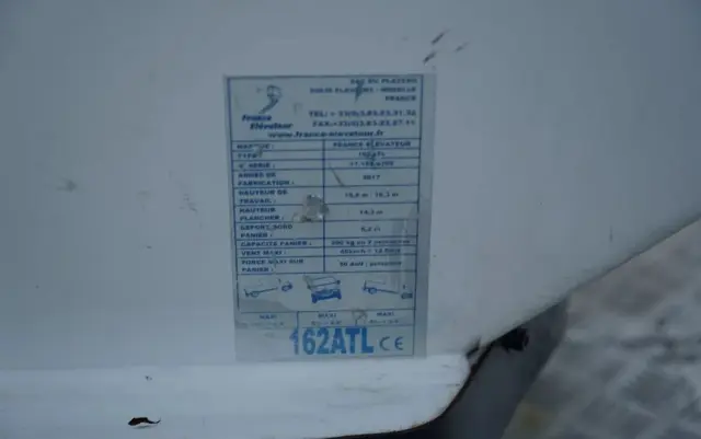 NISSAN CABSTAR / ZWYŻKA 16,3 METRÓW / FRANCE ELEVATEUR /  BLIŹNIAK / UDŹWIG - 200 kg / 4 PODPORY / 