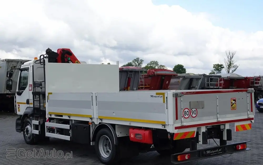 RENAULT D 210/  4X2 / SKRZYNIOWY 5 M + HDS PALFINGER PK 8.501 SLD A / UDŹWIG 5 580G / STEROWANIE RADIOWE / ROTATOR / SPROWADZONY 