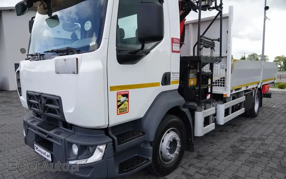 RENAULT D 210/  4X2 / SKRZYNIOWY 5 M + HDS PALFINGER PK 8.501 SLD A / UDŹWIG 5 580G / STEROWANIE RADIOWE / ROTATOR / SPROWADZONY 