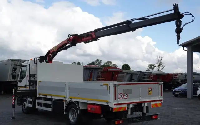 RENAULT D 210/  4X2 / SKRZYNIOWY 5 M + HDS PALFINGER PK 8.501 SLD A / UDŹWIG 5 580G / STEROWANIE RADIOWE / ROTATOR / SPROWADZONY 