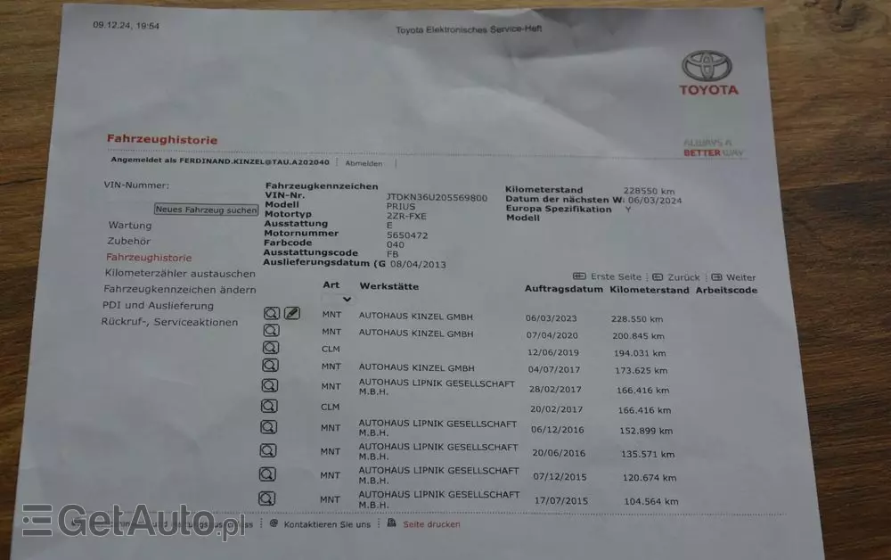 TOYOTA Prius 1.8 HSD Premium