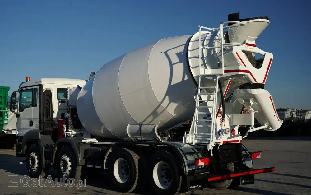 MAN TGS 32.420 / 8x4 / BETONOMIESZARKA FRUMECAR   / GRUSZKA 9 M3 / 
