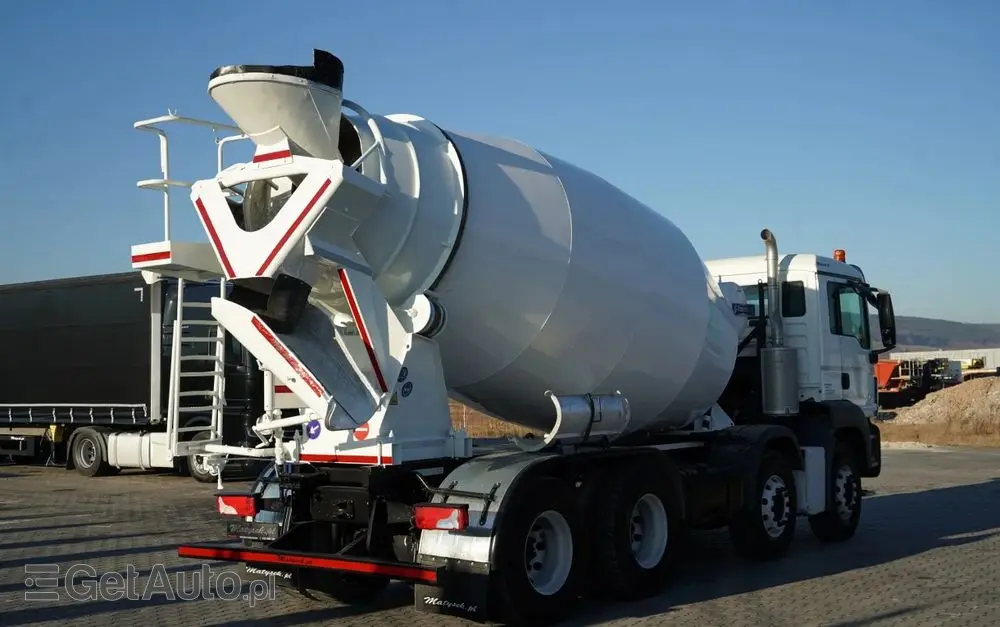 MAN TGS 32.420 / 8x4 / BETONOMIESZARKA FRUMECAR   / GRUSZKA 9 M3 / 