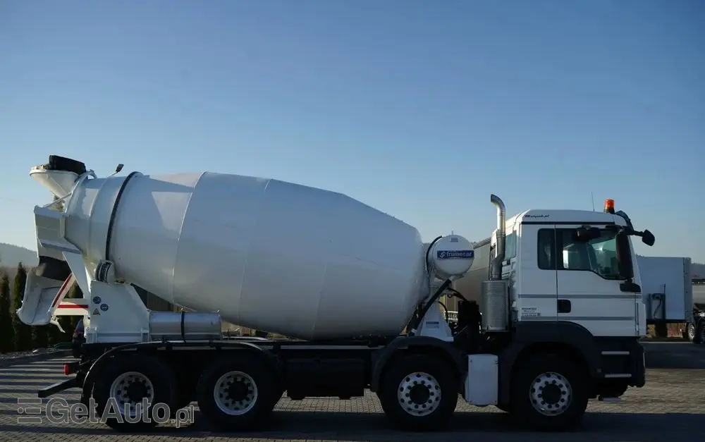 MAN TGS 32.420 / 8x4 / BETONOMIESZARKA FRUMECAR   / GRUSZKA 9 M3 / 