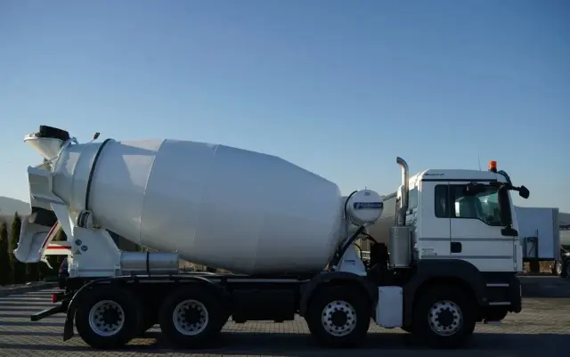 MAN TGS 32.420 / 8x4 / BETONOMIESZARKA FRUMECAR   / GRUSZKA 9 M3 / 