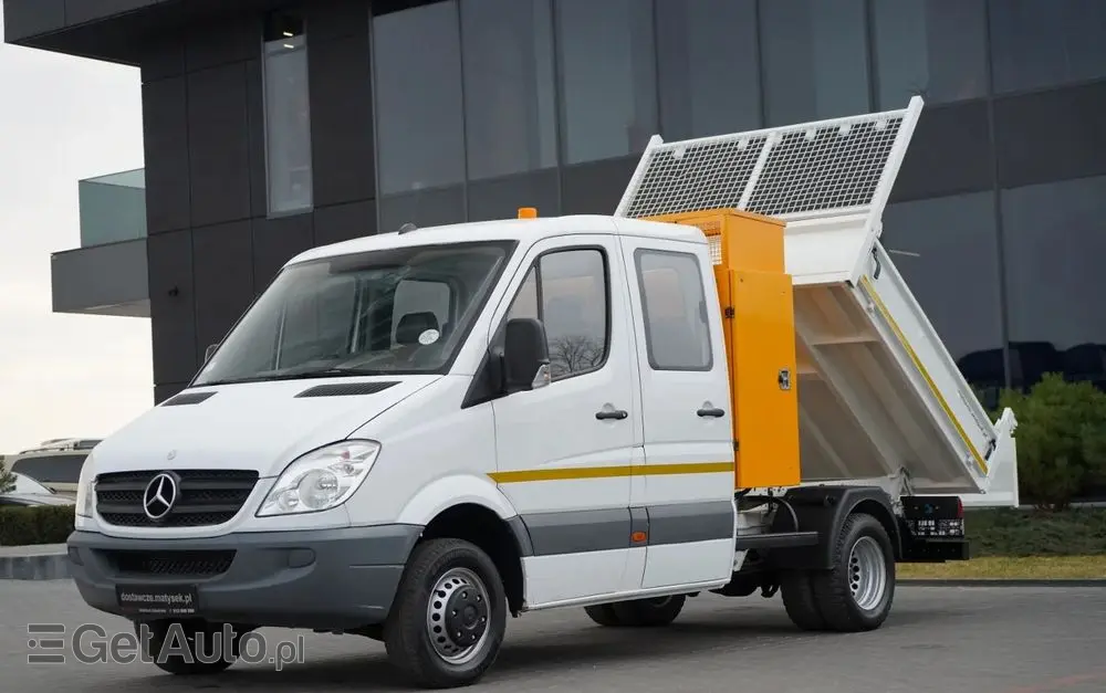 MERCEDES-BENZ SPRINTER  513 / WYWROTKA / BRYGADÓWKA / 7  MIEJSC / BLIŹNIAK / MANUAL / SPROWADZONY 