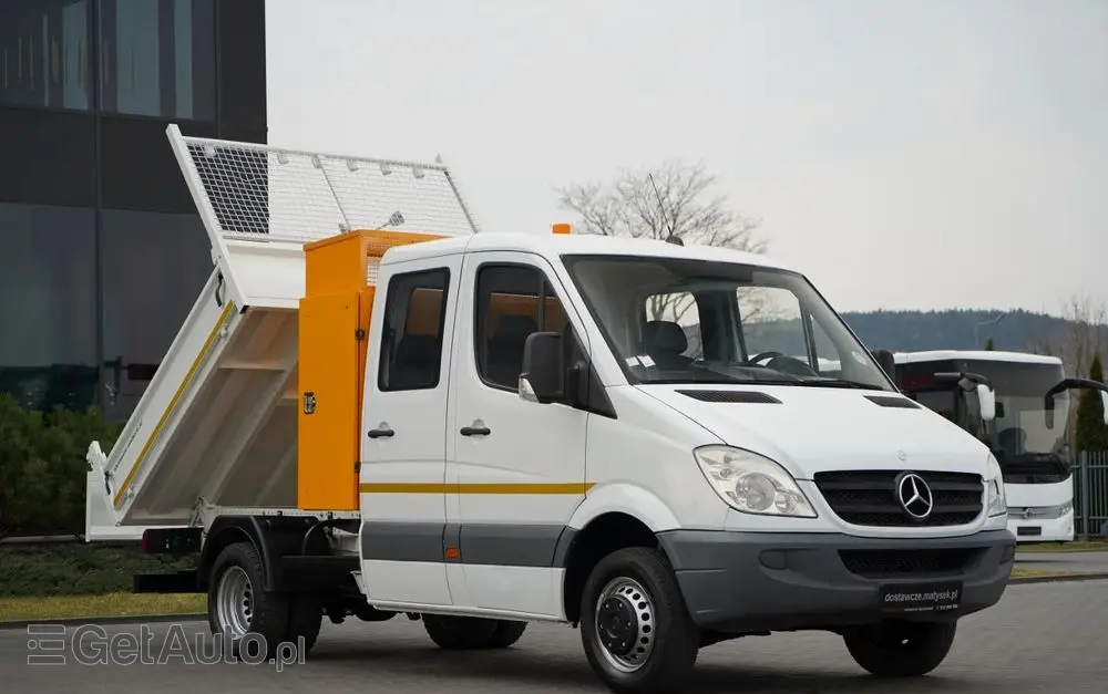 MERCEDES-BENZ SPRINTER  513 / WYWROTKA / BRYGADÓWKA / 7  MIEJSC / BLIŹNIAK / MANUAL / SPROWADZONY 