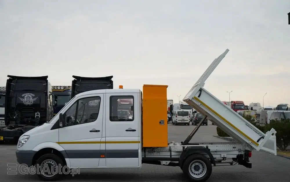 MERCEDES-BENZ SPRINTER  513 / WYWROTKA / BRYGADÓWKA / 7  MIEJSC / BLIŹNIAK / MANUAL / SPROWADZONY 