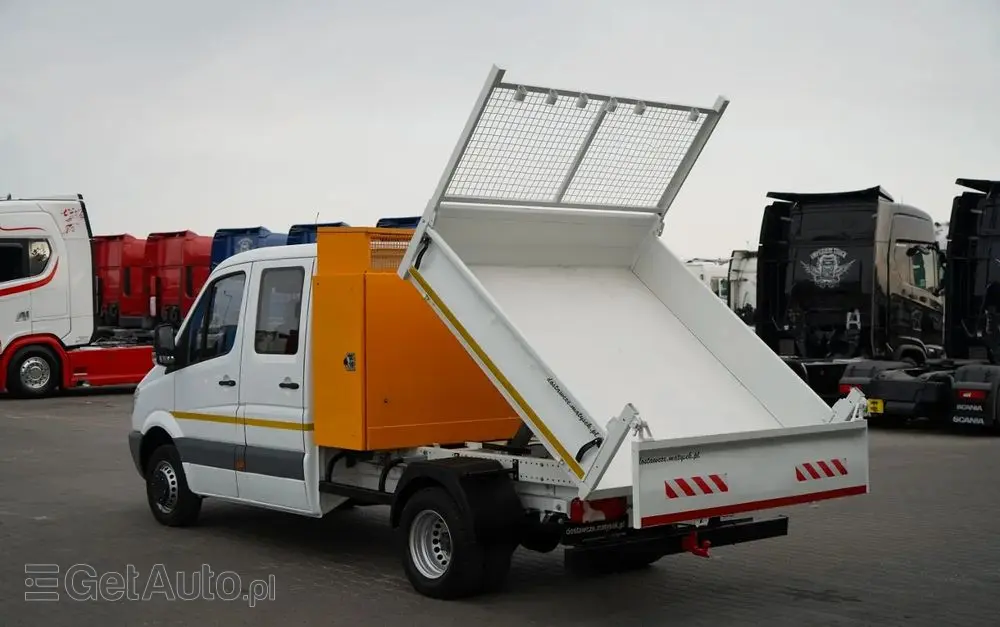 MERCEDES-BENZ SPRINTER  513 / WYWROTKA / BRYGADÓWKA / 7  MIEJSC / BLIŹNIAK / MANUAL / SPROWADZONY 