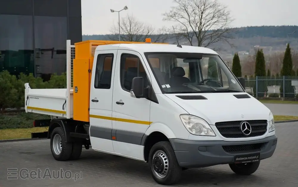 MERCEDES-BENZ SPRINTER  513 / WYWROTKA / BRYGADÓWKA / 7  MIEJSC / BLIŹNIAK / MANUAL / SPROWADZONY 
