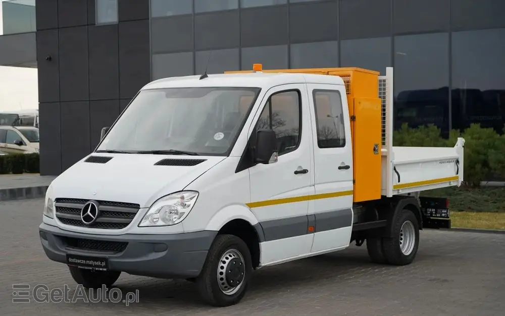 MERCEDES-BENZ SPRINTER  513 / WYWROTKA / BRYGADÓWKA / 7  MIEJSC / BLIŹNIAK / MANUAL / SPROWADZONY 