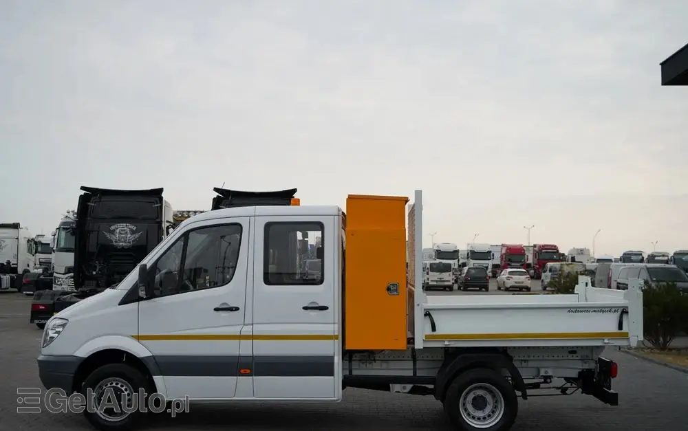 MERCEDES-BENZ SPRINTER  513 / WYWROTKA / BRYGADÓWKA / 7  MIEJSC / BLIŹNIAK / MANUAL / SPROWADZONY 