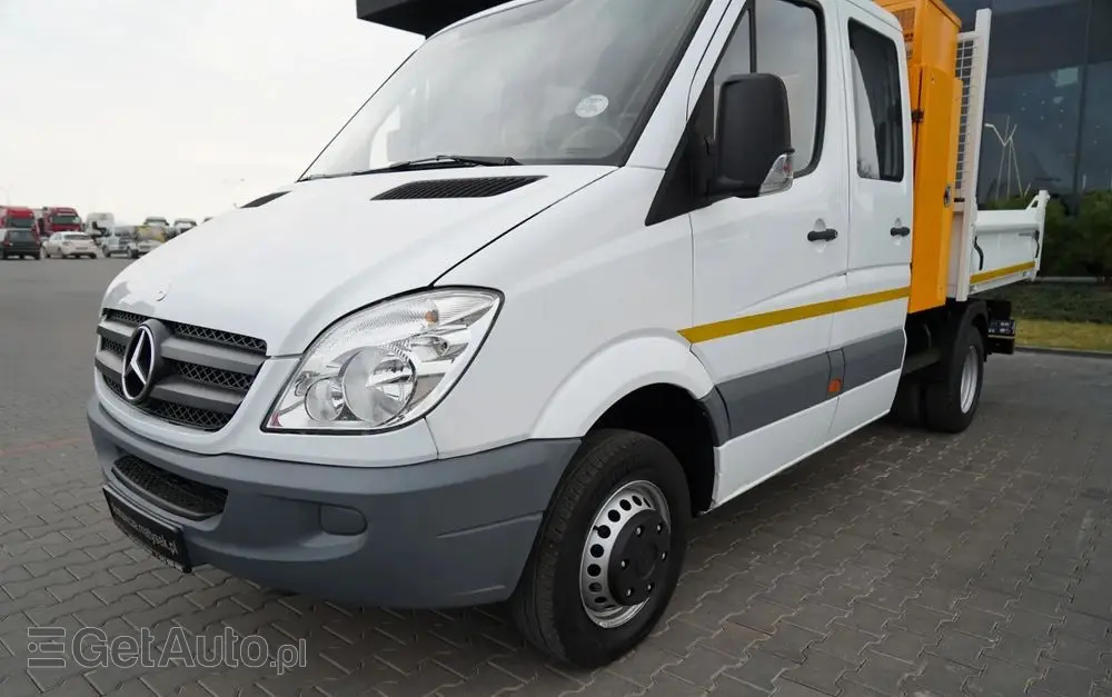MERCEDES-BENZ SPRINTER  513 / WYWROTKA / BRYGADÓWKA / 7  MIEJSC / BLIŹNIAK / MANUAL / SPROWADZONY 