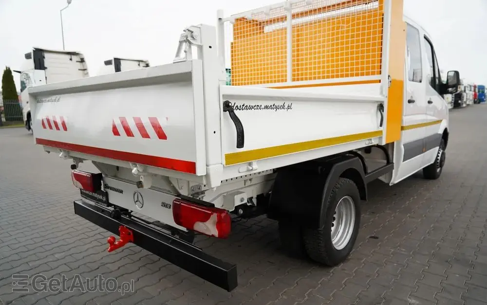 MERCEDES-BENZ SPRINTER  513 / WYWROTKA / BRYGADÓWKA / 7  MIEJSC / BLIŹNIAK / MANUAL / SPROWADZONY 