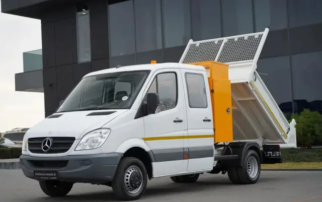 MERCEDES-BENZ SPRINTER  513 / WYWROTKA / BRYGADÓWKA / 7  MIEJSC / BLIŹNIAK / MANUAL / SPROWADZONY 