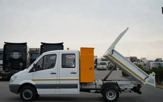 MERCEDES-BENZ SPRINTER  513 / WYWROTKA / BRYGADÓWKA / 7  MIEJSC / BLIŹNIAK / MANUAL / SPROWADZONY 