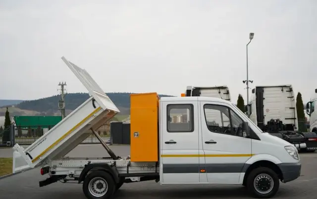 MERCEDES-BENZ SPRINTER  513 / WYWROTKA / BRYGADÓWKA / 7  MIEJSC / BLIŹNIAK / MANUAL / SPROWADZONY 