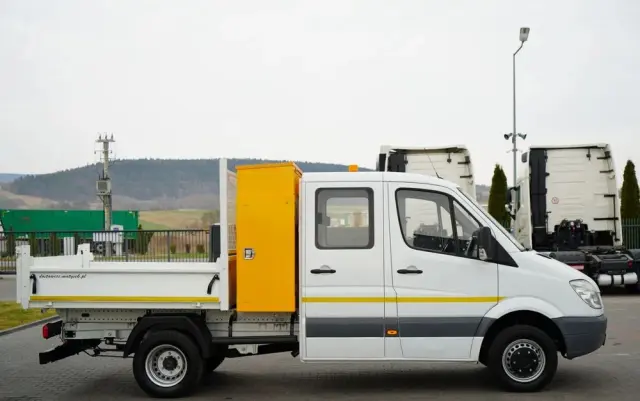 MERCEDES-BENZ SPRINTER  513 / WYWROTKA / BRYGADÓWKA / 7  MIEJSC / BLIŹNIAK / MANUAL / SPROWADZONY 