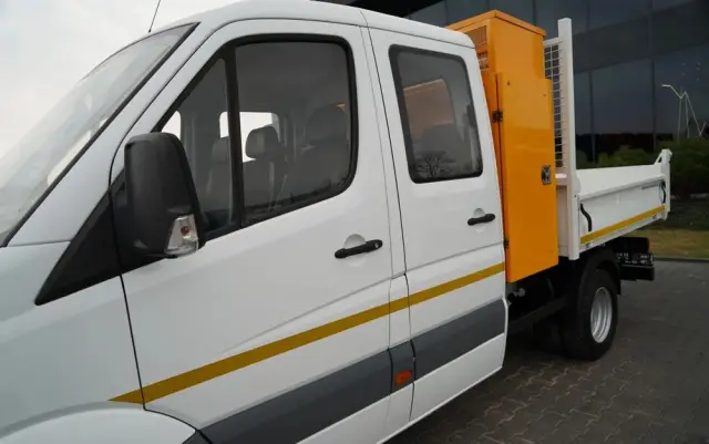 MERCEDES-BENZ SPRINTER  513 / WYWROTKA / BRYGADÓWKA / 7  MIEJSC / BLIŹNIAK / MANUAL / SPROWADZONY 